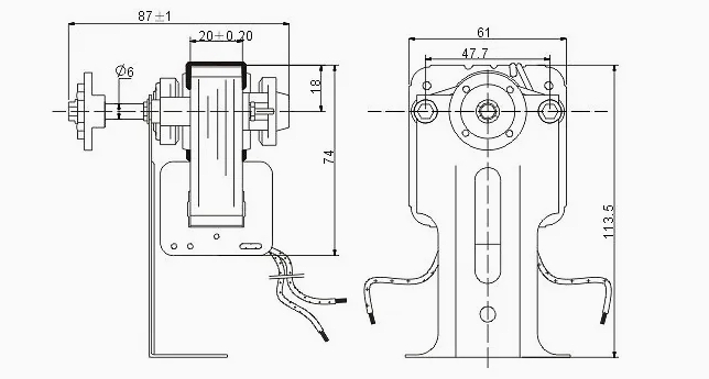 Shaded Pole Refrigerator 220-240V Freezer Spare Part Refrigerator Motor Msp635132t-Ccw