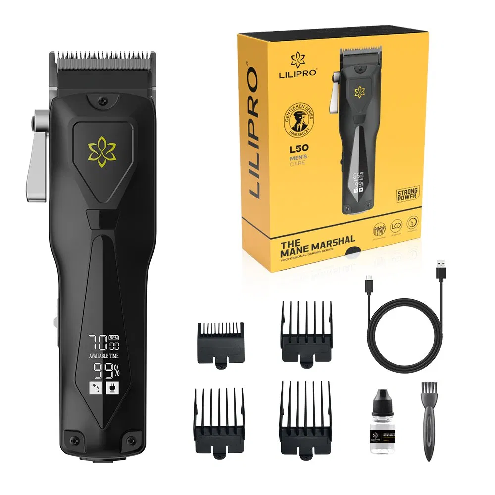 Lilipro L50 Professional Salon Hair Clipper with Metallurgy Blade for Men