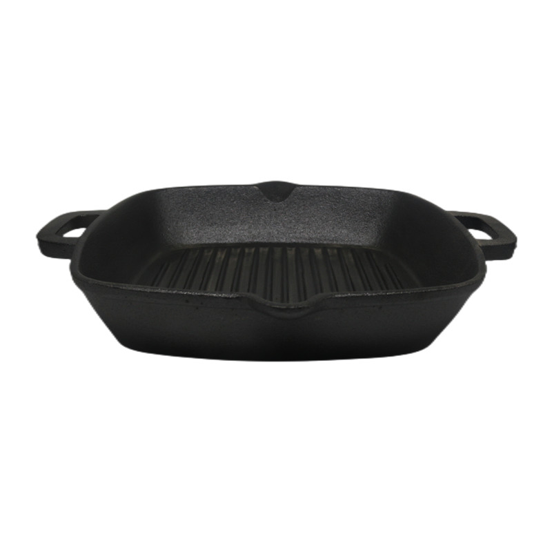 Pre-Seasoned Cast Iron Pan Griddle Cast Iron Square Grill Pan