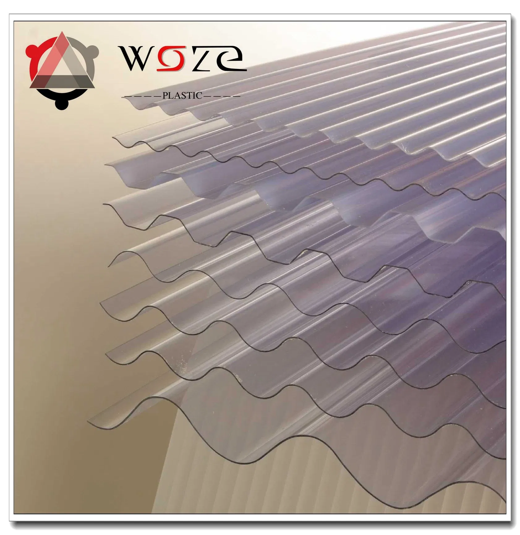 UV Resistant Both Sides Corrugated Roof Polycarbonated Roofing Sheet for House Shed
