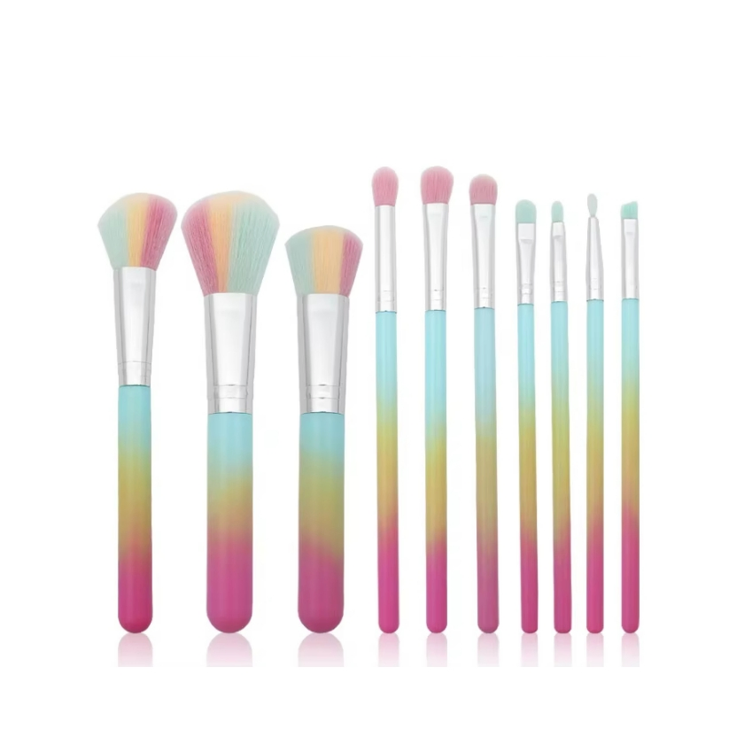 10PCS Cosmetic Tools Full Set Professional Makeup Brush Set for Women