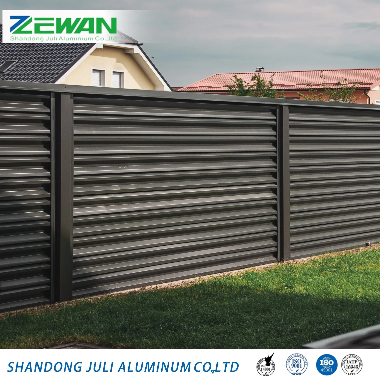 Luxury Garden Aluminum Fencing Swimming Pool Security Fences Powder Coated