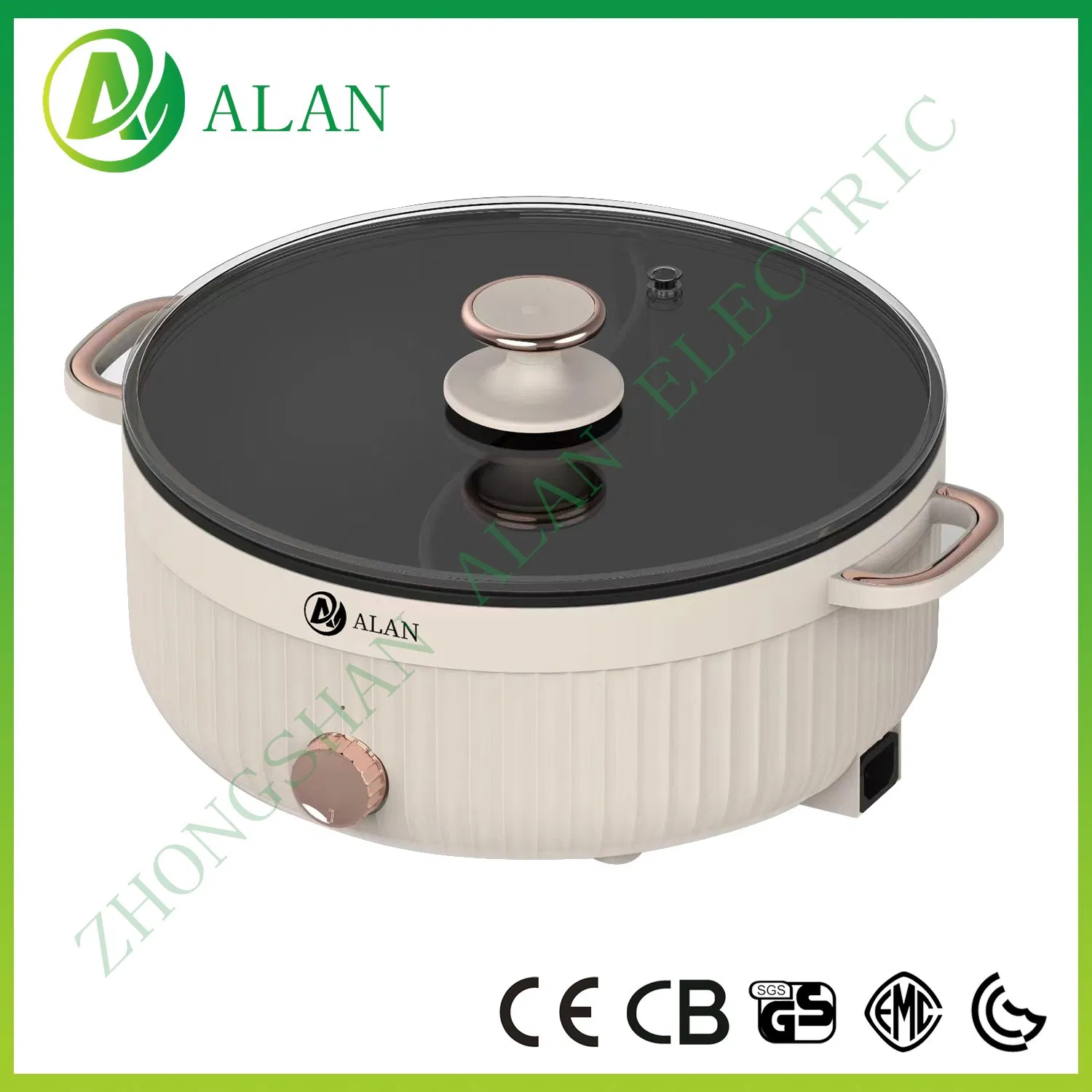 5L Household Multifunctional Hotpot Electric Cooker Portable Pot Non-Stick Frying Pan Electric Hot Pot Coooker