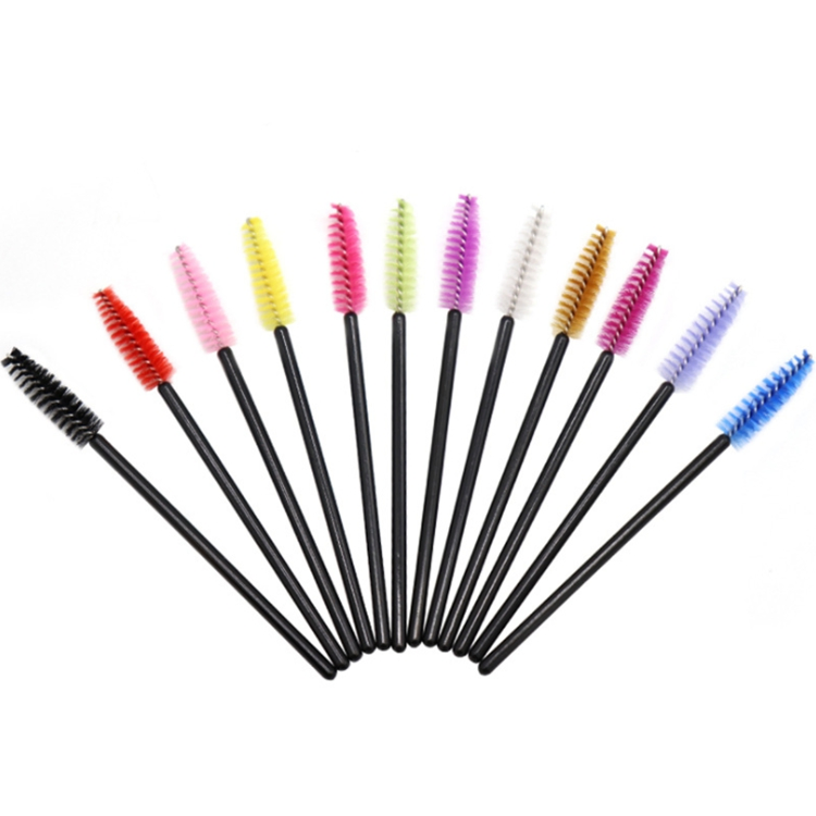 Wholesale Eyelash Brush Eyebrow Mascara Brush Eyelash Beauty Eyelash Makeup OPP Bag 50PCS Nylon
