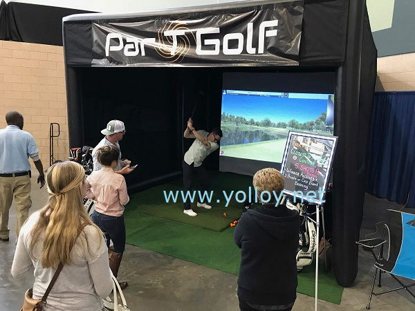 Mobile Inflatable Golf Simulator Building Tent