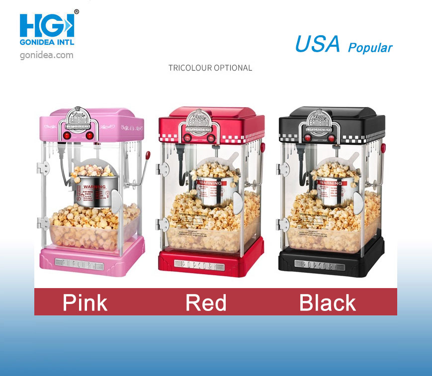 USA Popular Commercial 2.5 Ounce Electric Automatic Popcorn Maker Machine