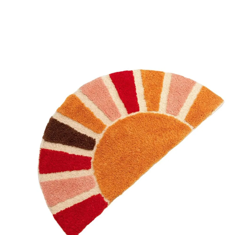 Half Circle Sun Bathroom Rug Floor Door Mat Wbb27866