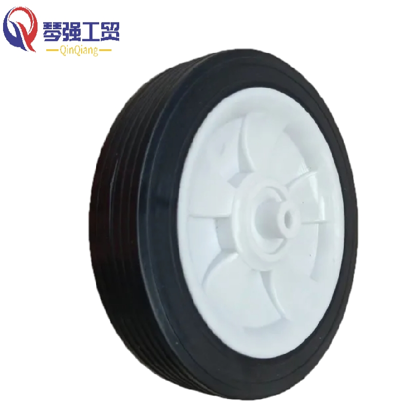 8X1.5 Inch PVC Plastic Solid Wheel, Folding Garden Utility Tool Wagon Cart Wheel