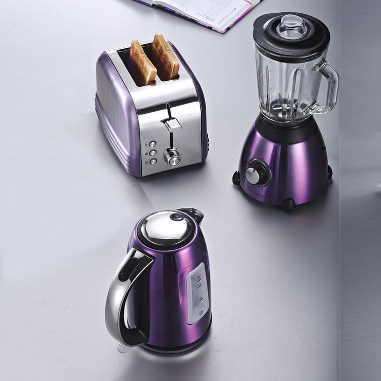 Toaster Kettle and Blender Set Kitchen Appliances Bread Toaster Electric Kettle Blender