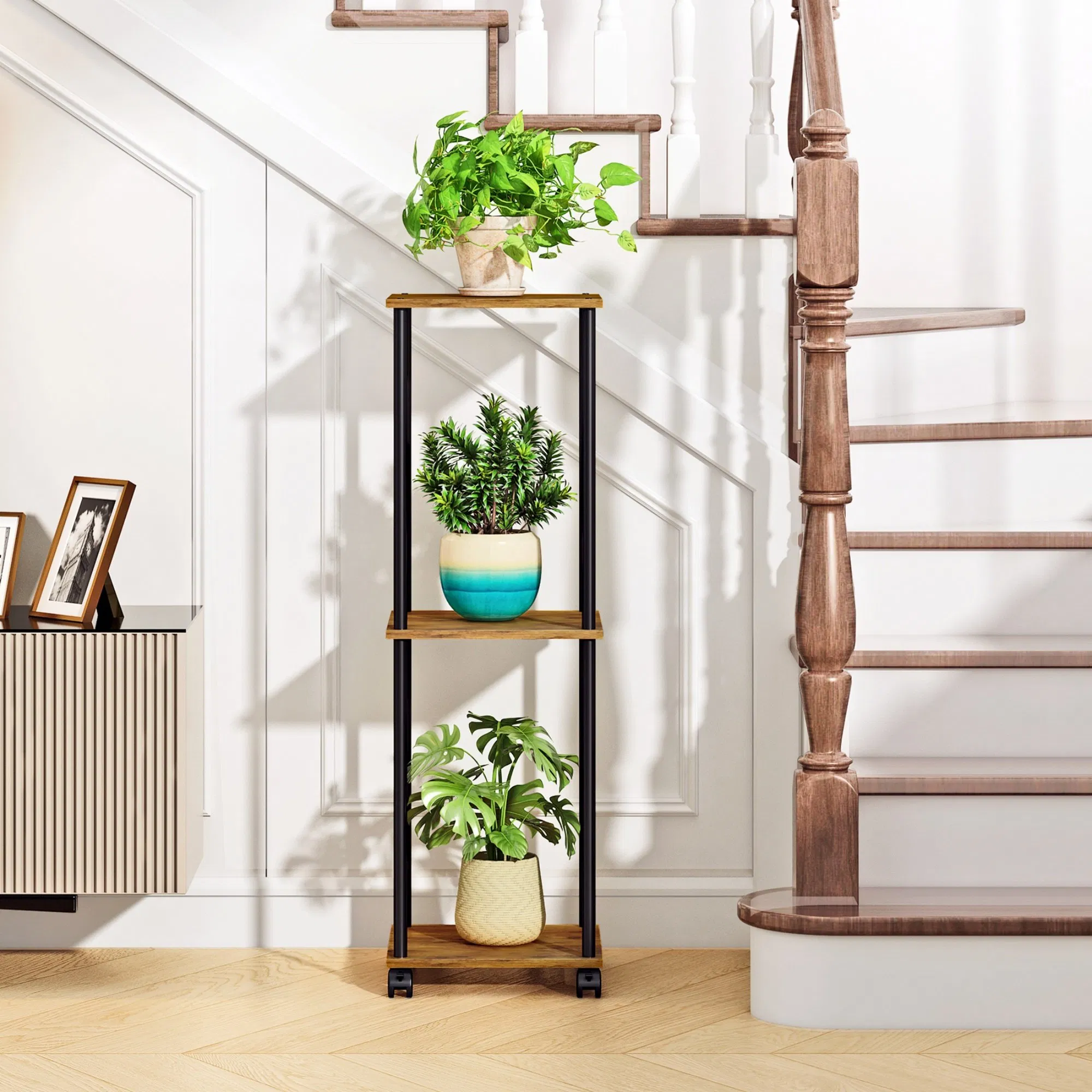 Easy to Install Display Pedestal Vertical Indoor Display Plant Stand