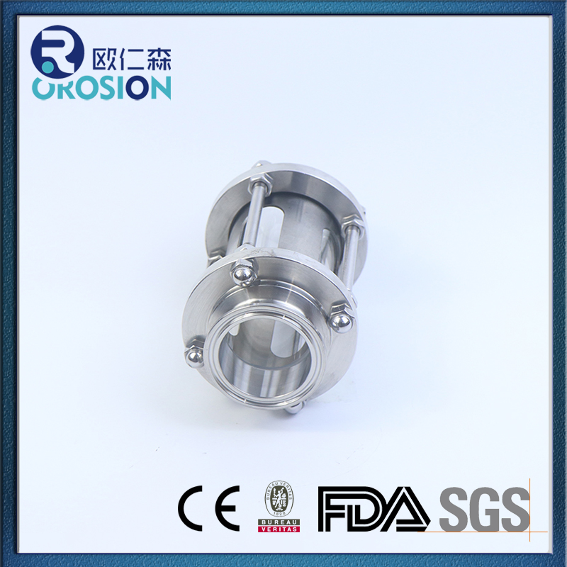 Stainless Steel 304 316L Tank Top Sight Glass/Inline Sight Glass