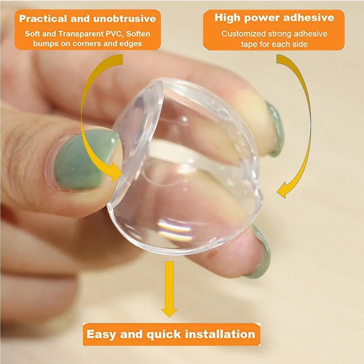 Children's Safety Anti-Collision Angle Protection Right-Angle Transparent Silicone Protection Angle