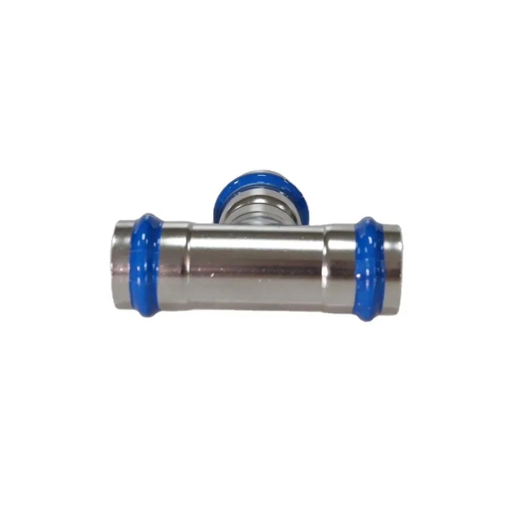 En10312 304 Stainless Steel Press Fittings Equal Tees V Profile