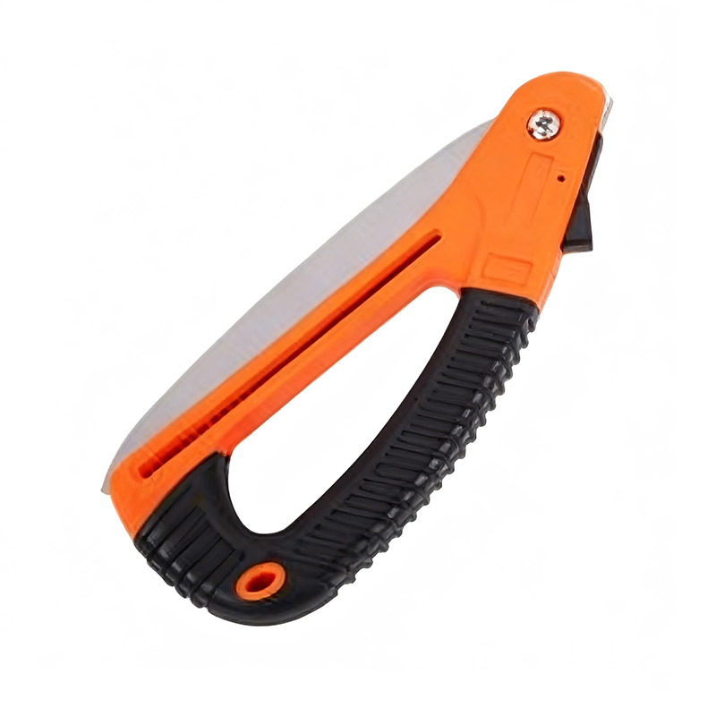 D-Type Folding Hand Saw, Camping, Design with Non-Slip Ergonomic Handle for Garden, Tree Pruning, Wood Cutting