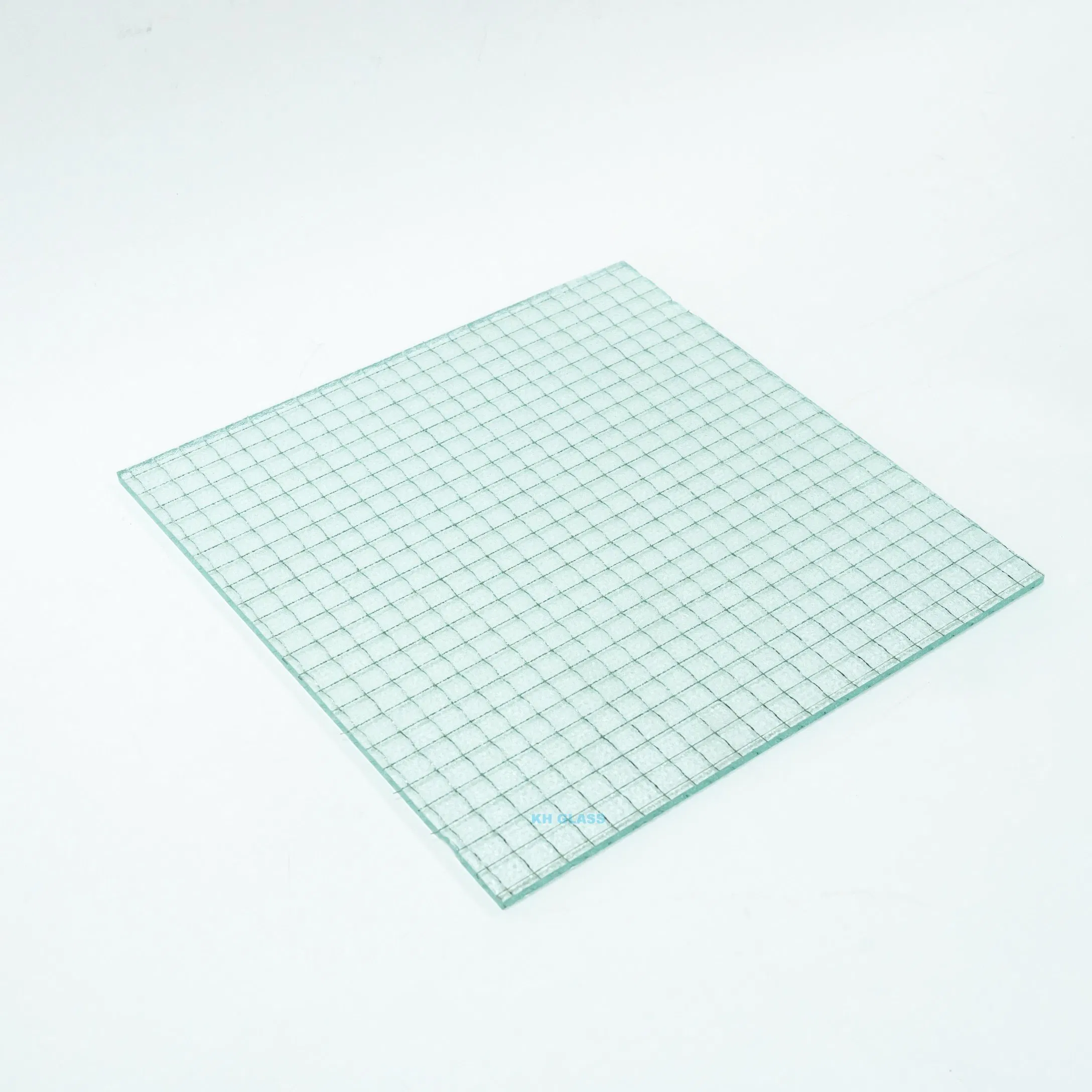 Frosted Wired Glass with Custom Pattern for Elegant Building Designs