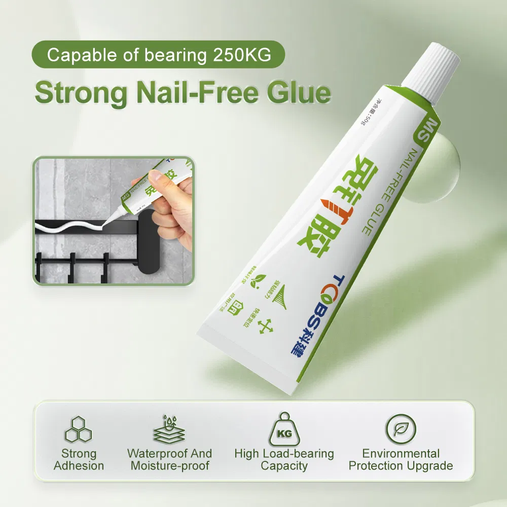 Fast-Drying Nail-Free Adhesive for Quick Fixes!
