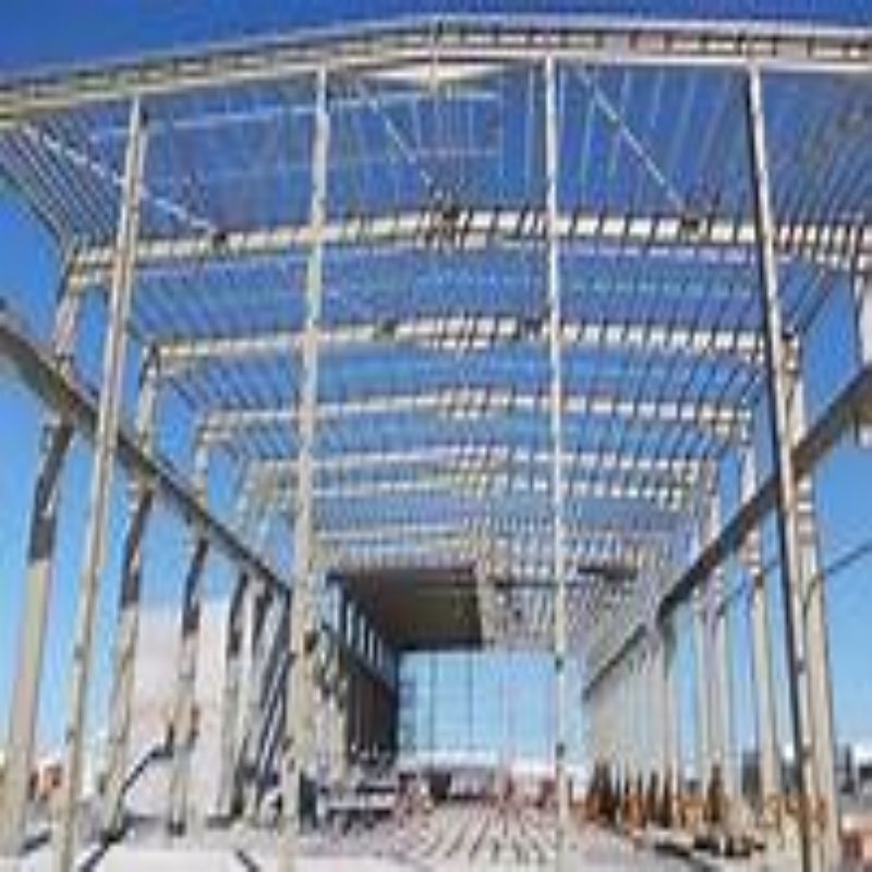 H Section Column Lightweight Steel Structure Clean Span Portal Frame Plant