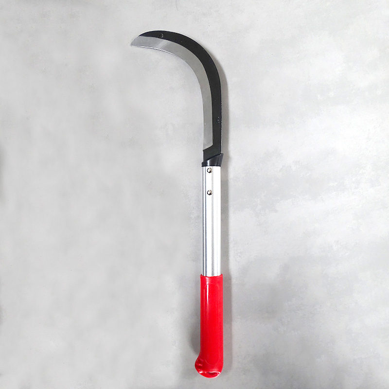 Factory Wholesale Agricultural Farming Tools Reinforced Aluminum Handle Sickle Rice Harvesting Scythe