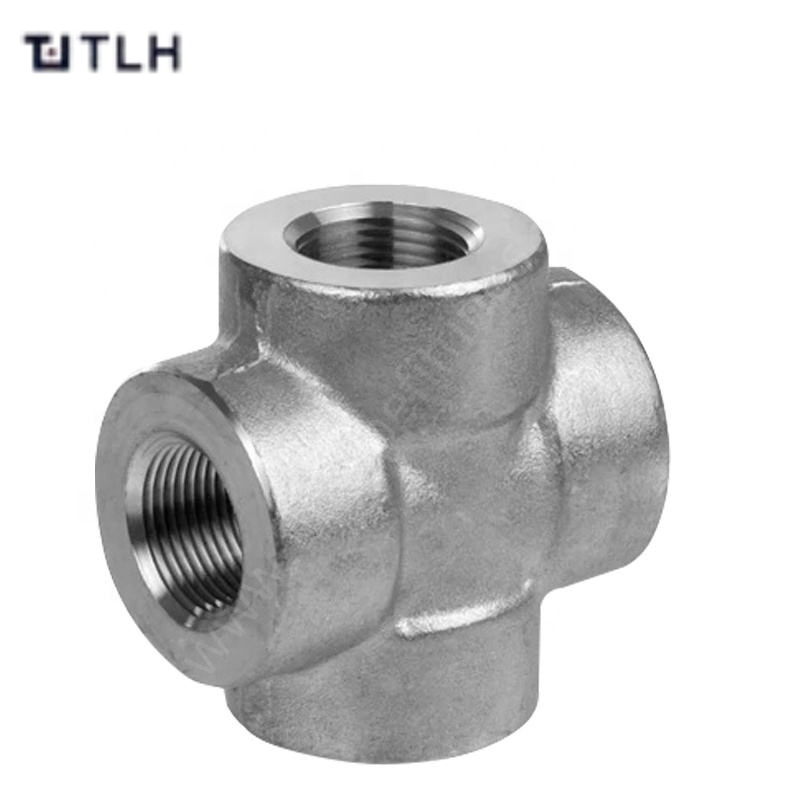 High-Quality Carbon Steel NPT Female Threaded Pipe Cross