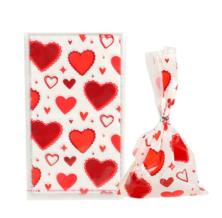 Hot Sale Flat Pocket Packaging Bag Custom Printing Plastic Party Treat Bags Candy Packaging Bags
