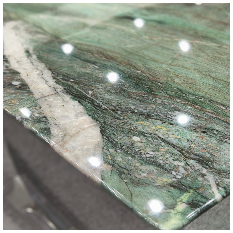Brazilian Luxury Fuchsite Crystal Green Quartzite Rectangle Tables