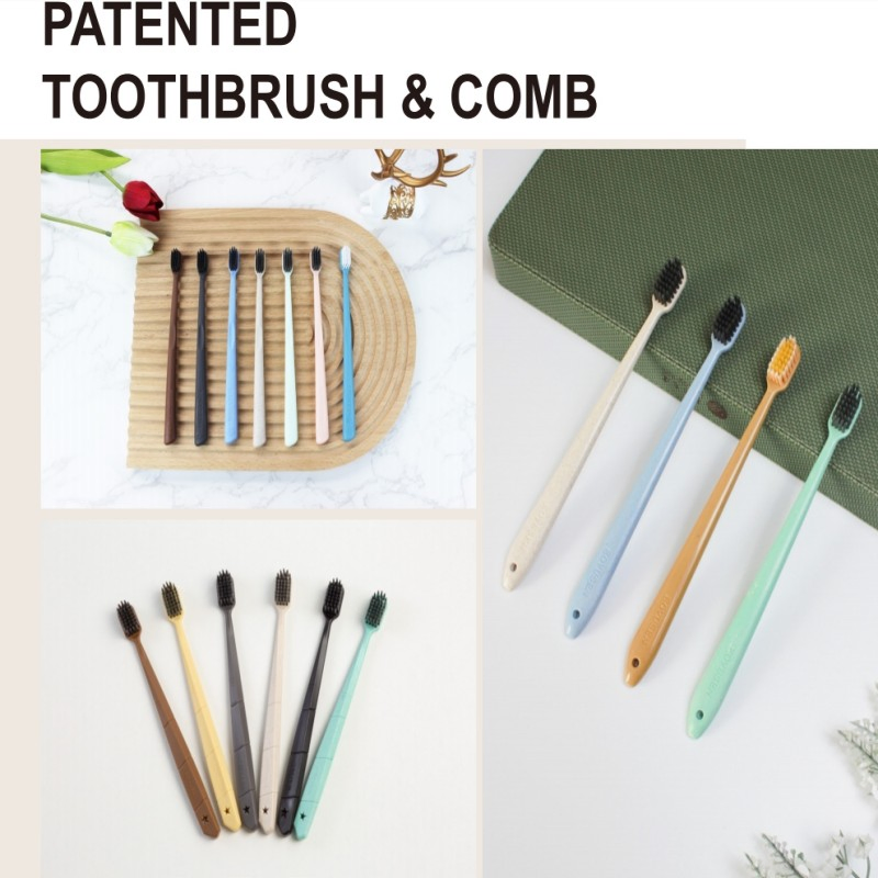 Best Eco Friendly Reusable Hotel Travel Ergonomic Soft Biodegradable Organic Charcoal Holder Case Bamboo Toothbrush with Logo 05