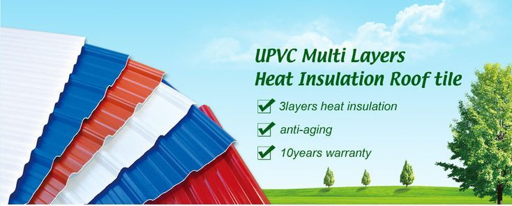 Soundproof Roof Sheets 3 Layers UPVC Roofing Material for House with ASA/940mm Type Roof Sheet