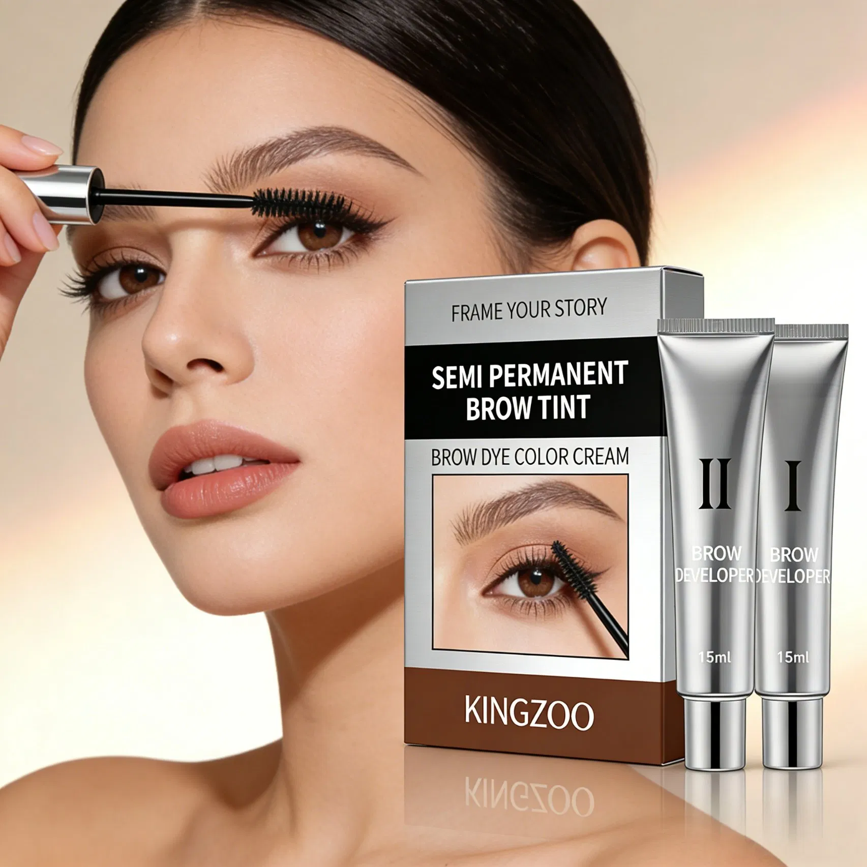High Quality Hybrid Lash Brow Tint Dye Cream Keratin Enriched Long Lasting Semi Permanent Eyelash Dye Kit