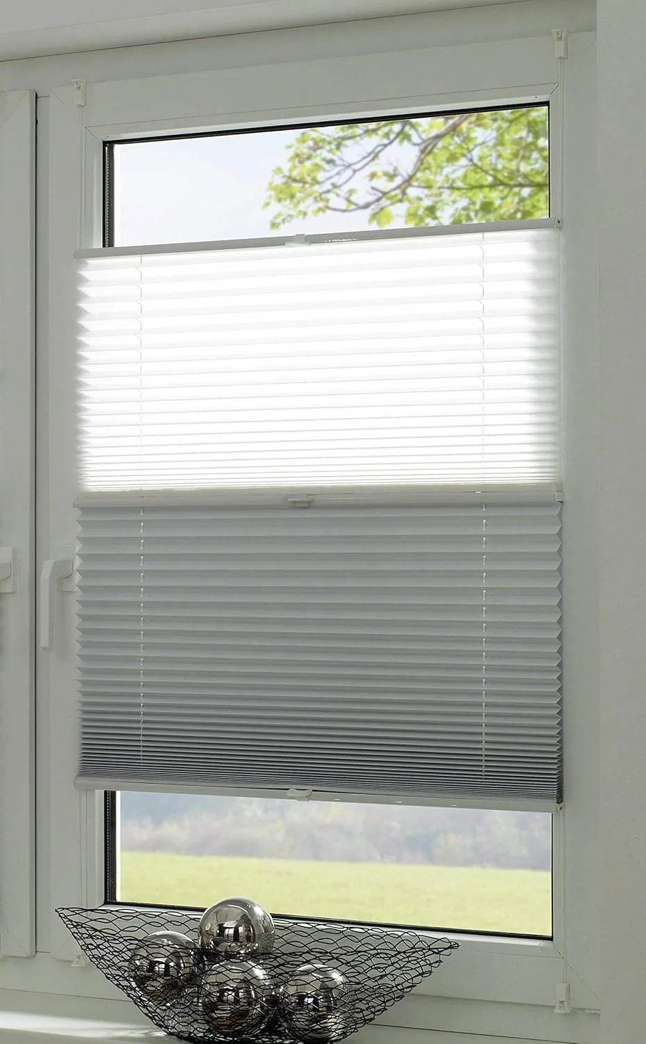 Factory Wholesale Upper and Lower Biparting Open Top Down Bottom up Blinds for Window