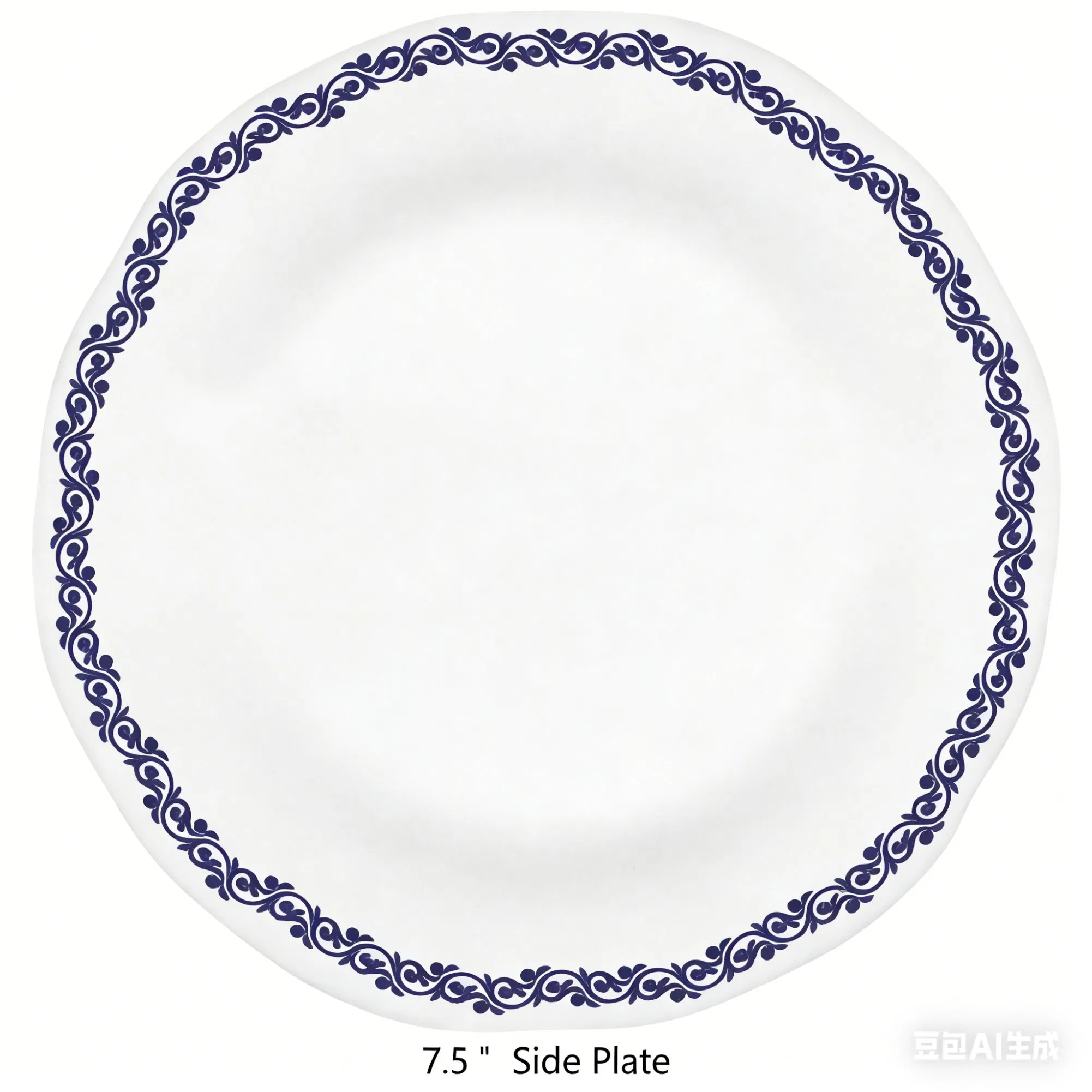 Elegant Blue Floral Porcelain Dinner Set for Restaurants and Homes