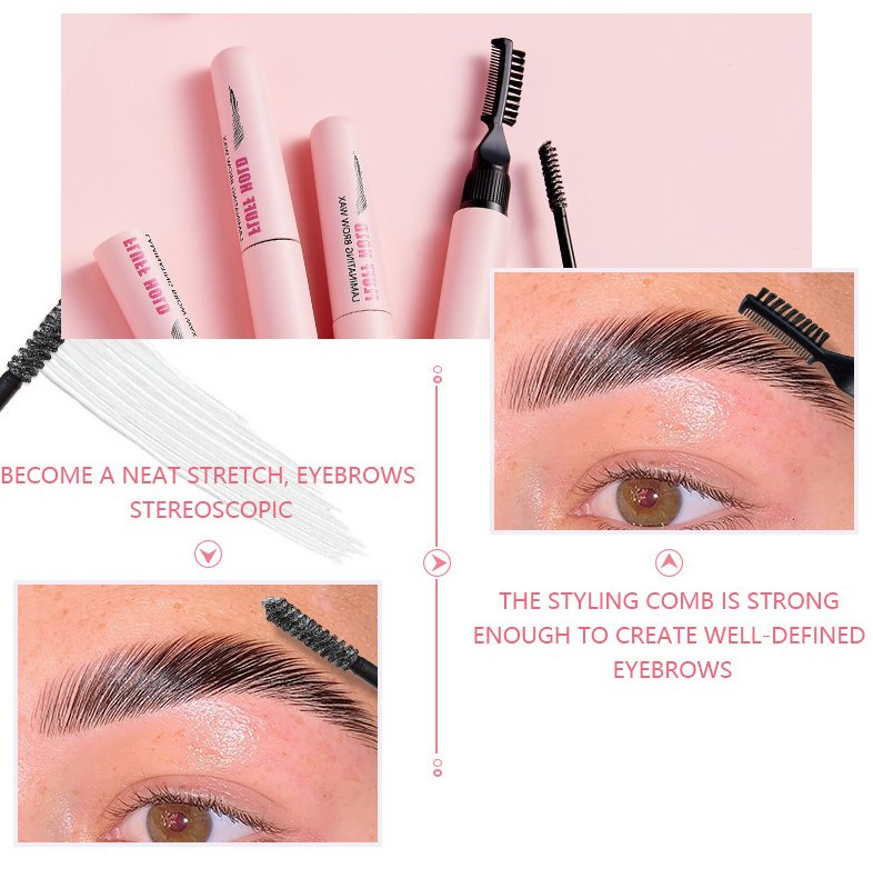 Eyebrow Shaping Cream Waterproof Sweatproof Shaping Comes with Brush Quick Drying Eyebrow Styling Balm Eyebrow Enhancer Gel Eyebrow Styling Wax Gel