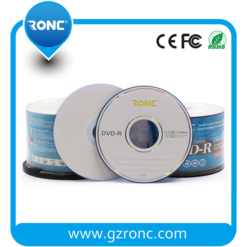 DVD-R диски 4.7ГБ, 16x, 120 мин (упаковка 10-19 шт.)