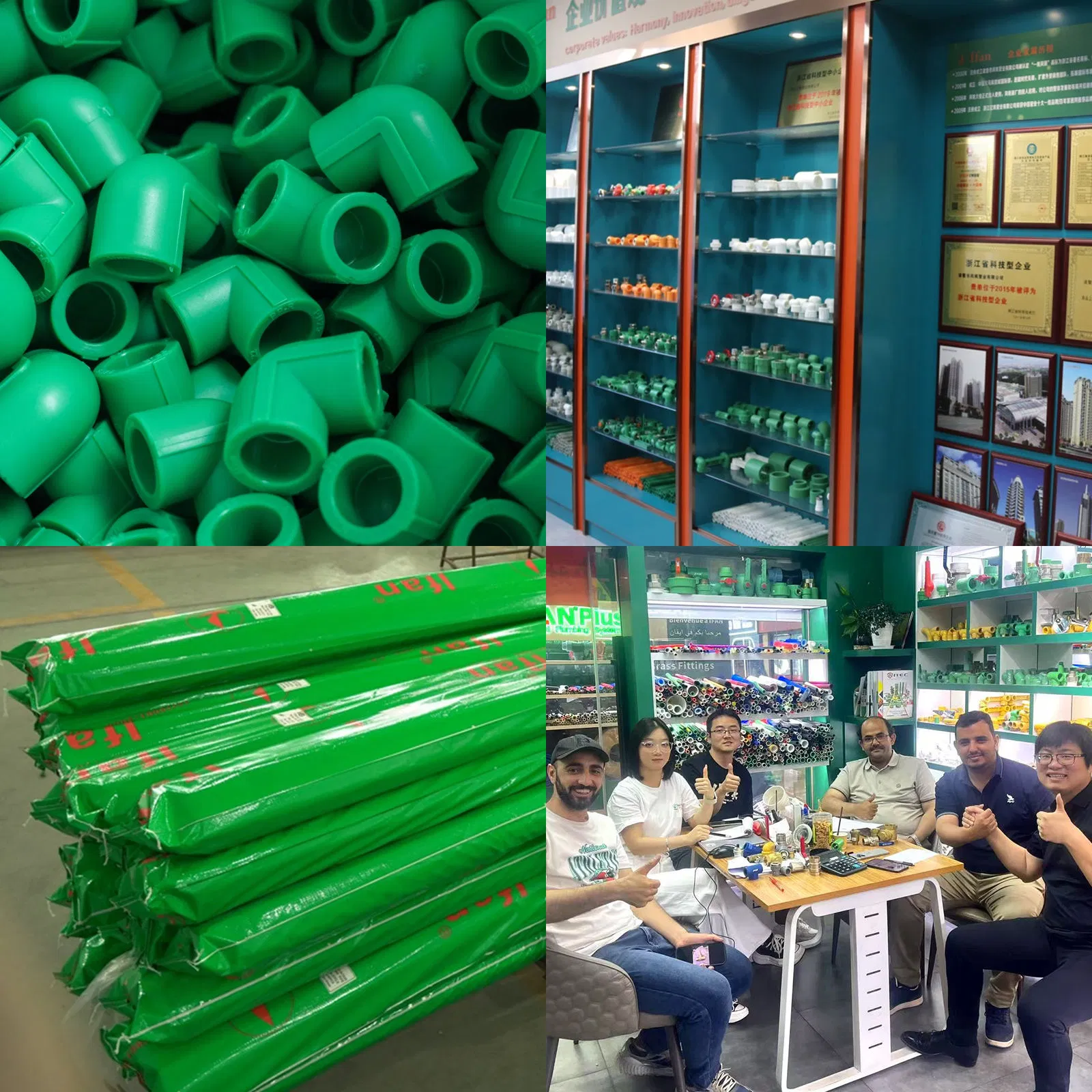 Ifan Wholesale Green PPR Fittings with Free Sample