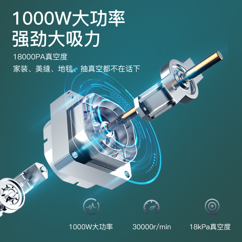 1000W Wet Dry Commercial Vacuum Cleaner 10.5L Machine Industrial Super Power Vacuum