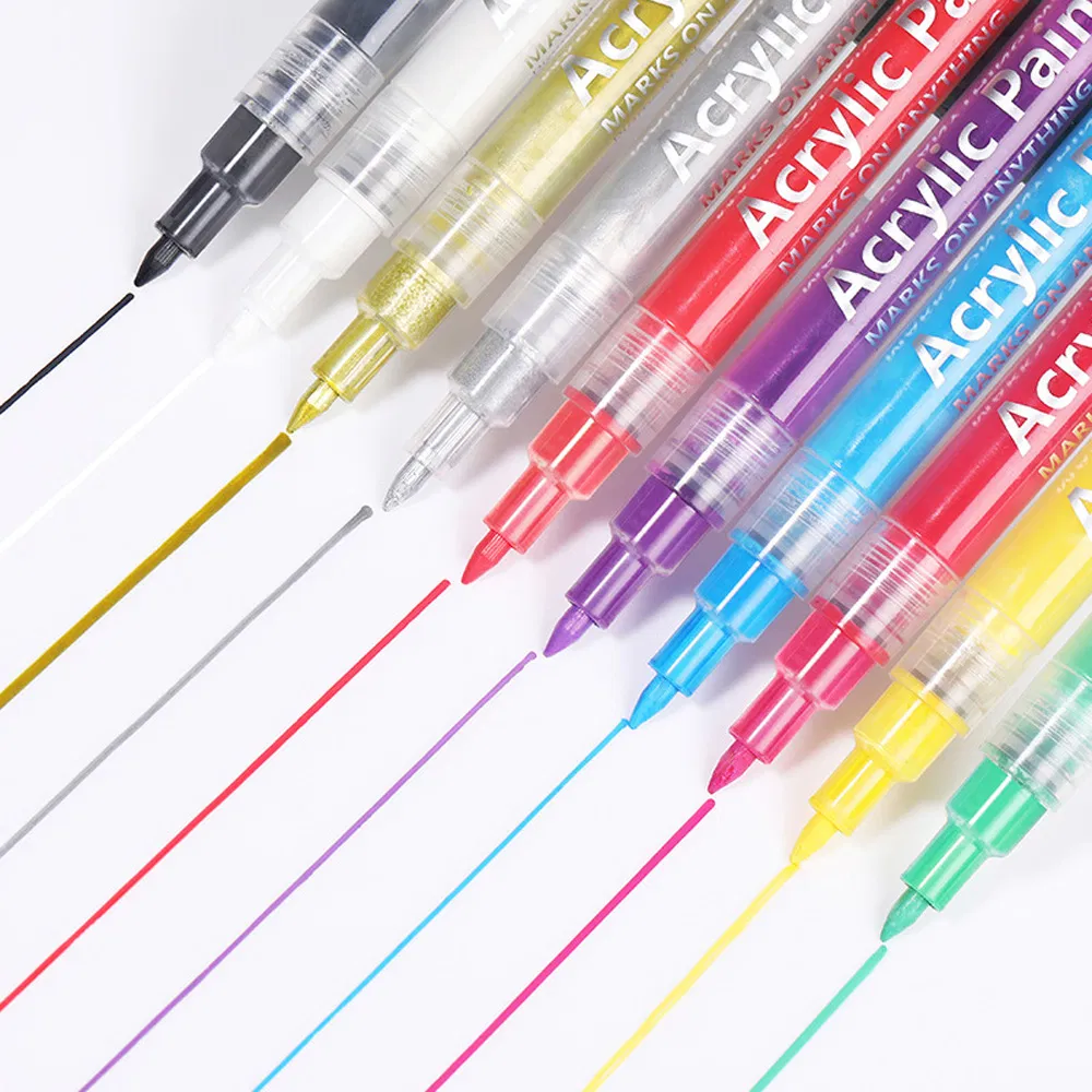 Waterproof Art Drawing Painting Nail Graffiti Acrylic Water Based Marker Quick Drying Permanent Pen