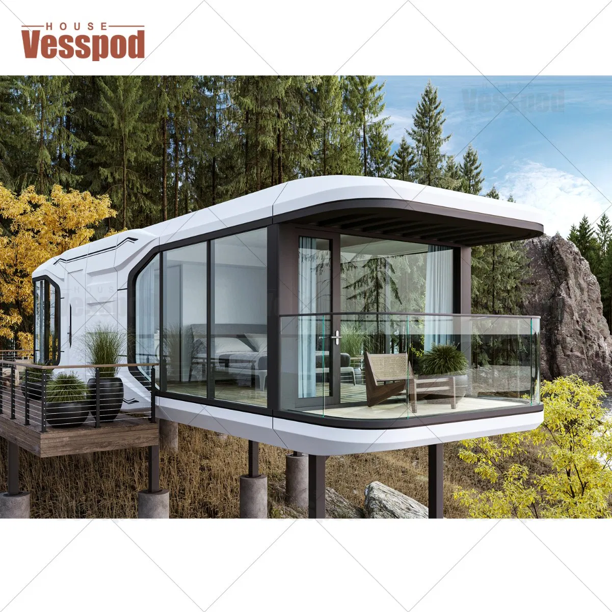 Capsule Pod House Pod House Capsule Room Apple House Apple Cabin with Factory Price