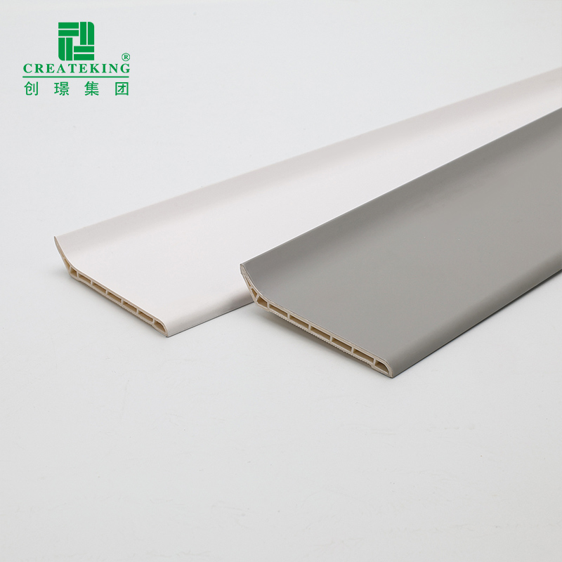 China Supplier Customized 70*13.5mm Skin-Feel Waterproof Flexible PVC Baseboard