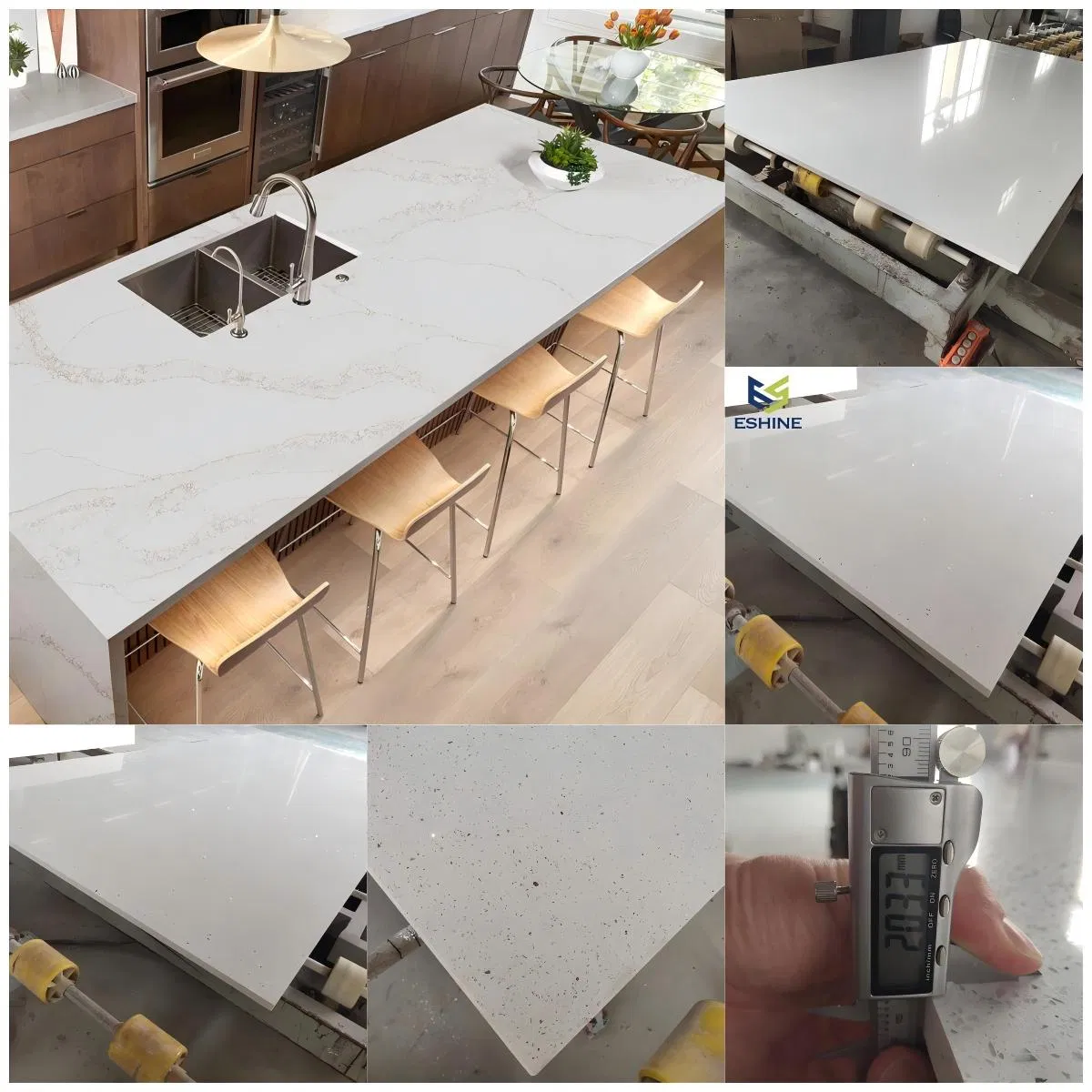 High Quality Engineered Stone Slab Kitchen Marble Benchtop China Countertop Quartz Stone for Kitchen Concrete Stone Slab Patagonia Slab Quartz Stone