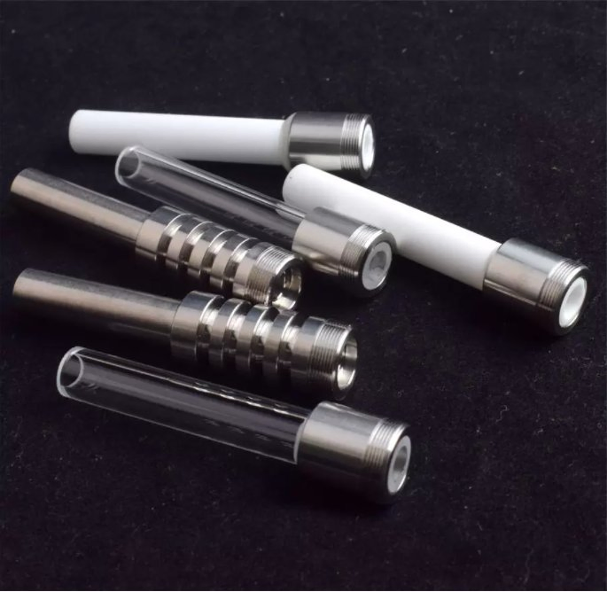 Smoking Accessories Replacement Thread 510 Quartz Tip Titanium Ceramic Tips Nails for Water Pipe DAB Rig Micro Nectar Collector Kit