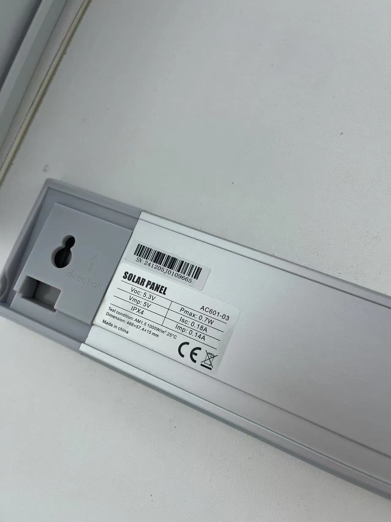 a-Ok AC601 Solar Panel IP67 Waterproof for Motorized Shades Blinds and Curtains Solar Charger Blinds Motor Solar Panel