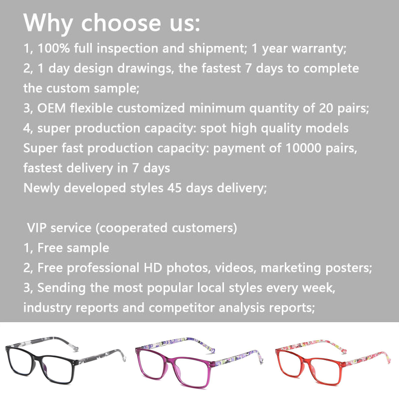 New Cheap Wholesale Anti Blue Light for Women Student Myopia Fashion Reading Glasses Eyewear Frames