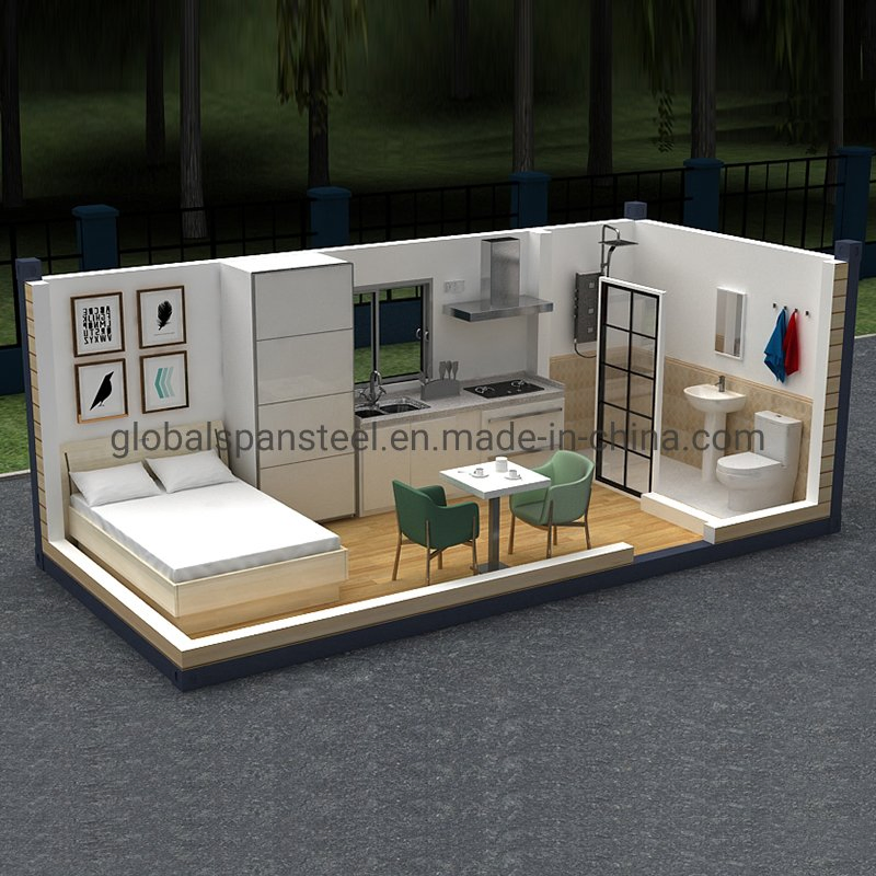 2X 20FT Modular Prefab /Prefabricated Shipping Container House for Holiday Apartment.