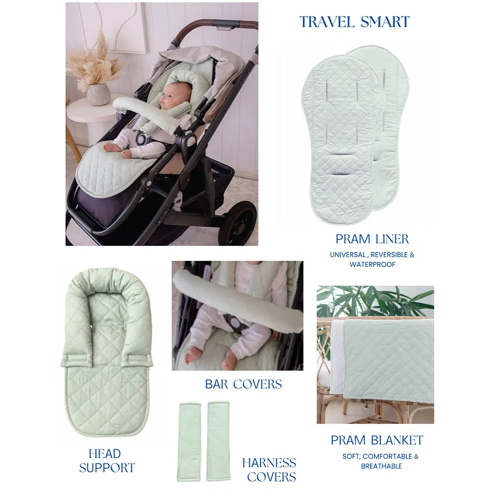 Cute Star Pattern Soft Comfortable Washable for Baby Stroller Child Seat Cushion Cover