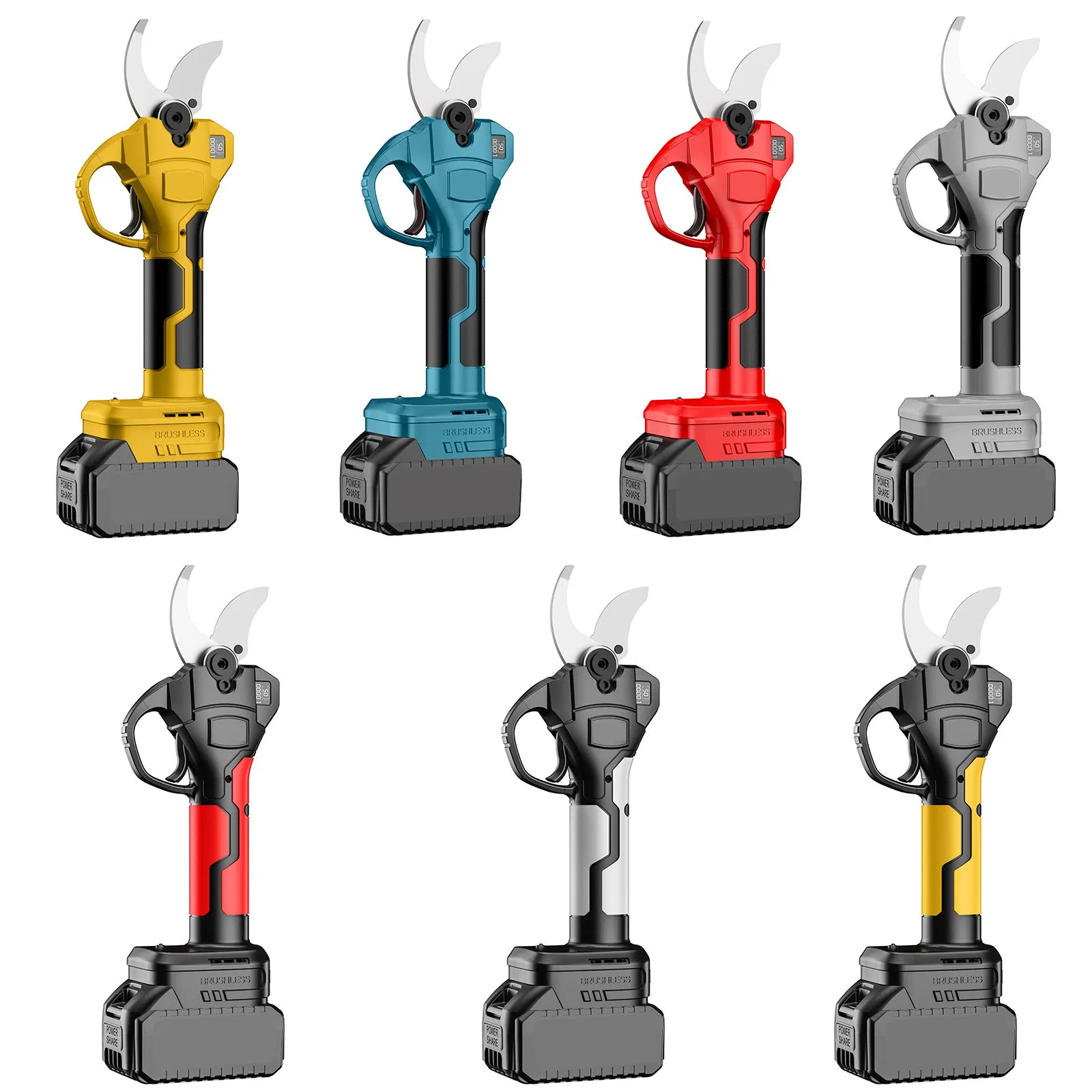 0-40mm Electric Pruning Shears Garden Pruning Shears Cordless Lithium Battery Branch Scissors for Garden Yard Pruning Cutter