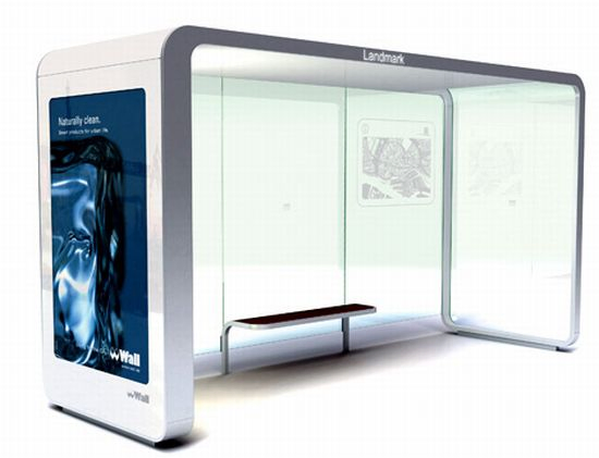 Stainless Steel Bus Stop Shelter (HS-BS-A002)