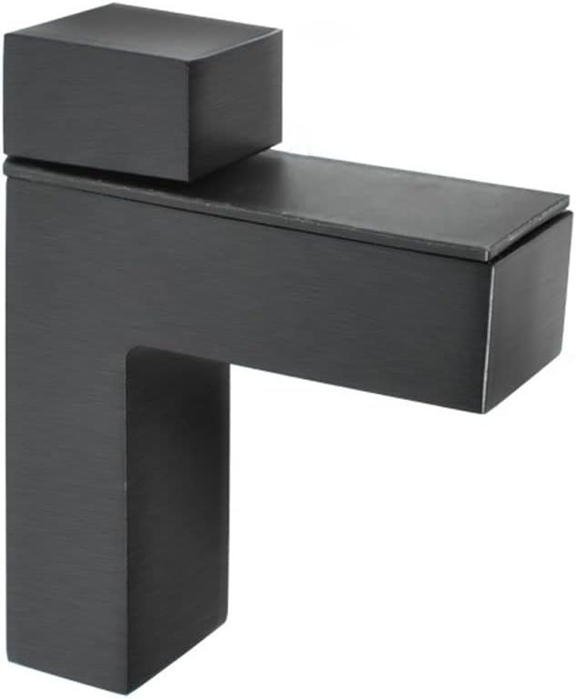Metal Adjustable Floating Shelf Hardware, Wood/Glass Shelf Bracket Wall Mount, (Black)