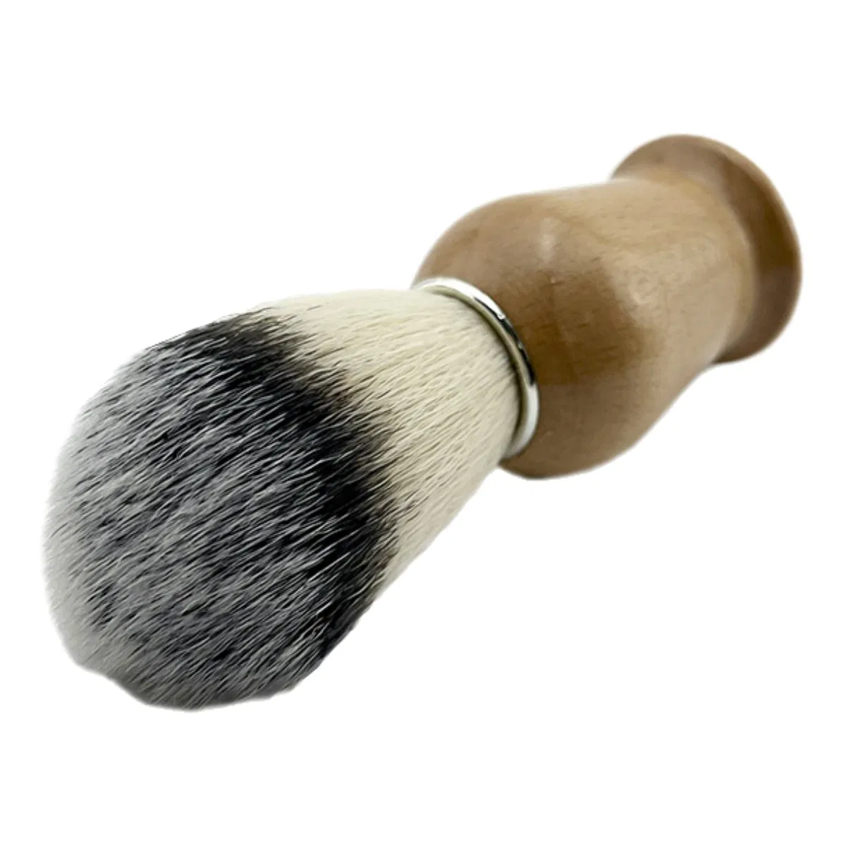 Customized Personality Logo Beard Brush Men's Simple Fashion Shaving Brush with Wood Handle