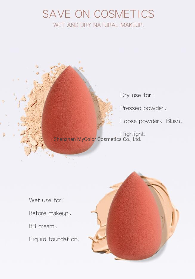 OEM Non-Latex Super Soft Makeup Egg Facial Powder Puff Beauty Makeup Sponges for Foundation and Blending