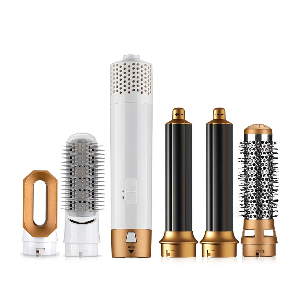 Seven-in-One Multifunctional Electric Hair Dryer Straight Hair Hot Air Comb