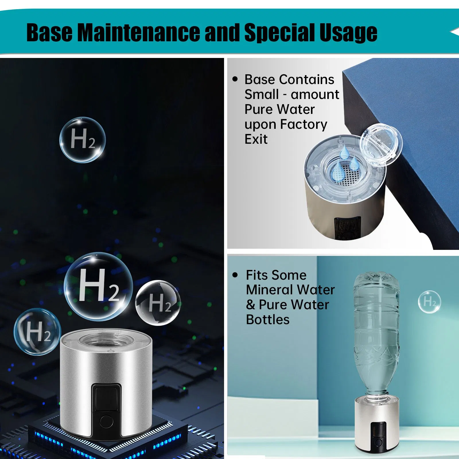 Портативный генератор водородной воды Cahmtf